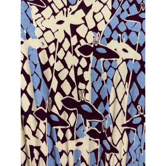 MODCLOTH Faux Wrap Giraffe Print Midi Dress, Sz S - Picture 8 of 11